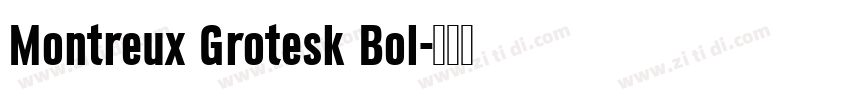 Montreux Grotesk Bol字体转换